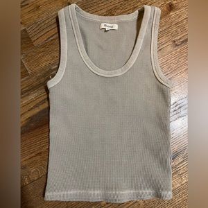 Madewell waffle tank top